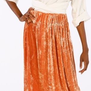 Miranda Bennett Studio Paper Bag Skirt in Velvet Anais